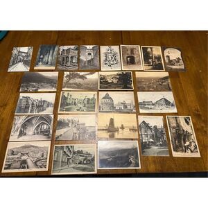 Vintage 1900s Post Card Lot of 24 Around the World Landscape Architectures
